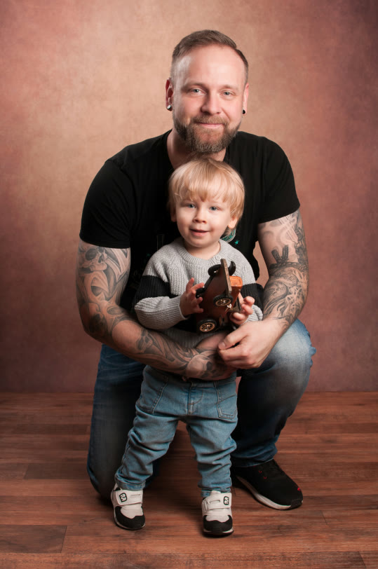 Vater mit Kleinkind